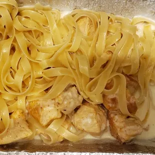 This is their version of chicken Alfredo.