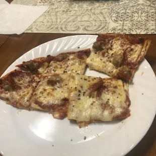 Pepperoni and sausage take home