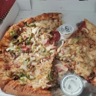 a pizza in a box