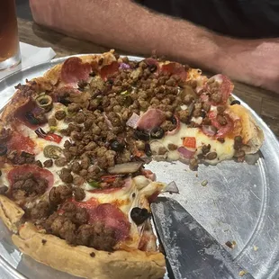 Deluxe - skip the meatballs, which are cubes of meat.