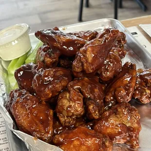 Sweet chili, jumbo mild wings!!!