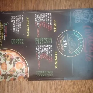 Menu front