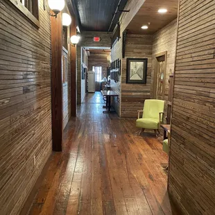 Hallway from the restrooms upstairs.