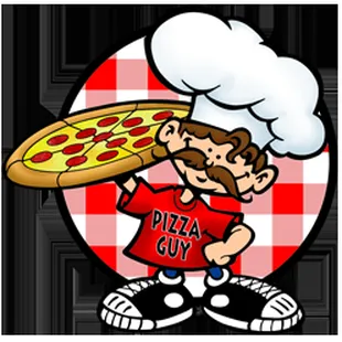 a chef holding a pizza