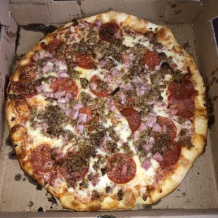 Small All Meat Pizza. Happy National Pizza Day!