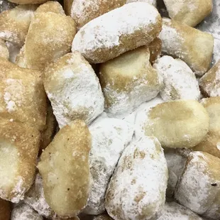 Zeppole
 Fried dough 
 powdered sugar