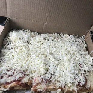 Unmelted cheese is the way to go!!!