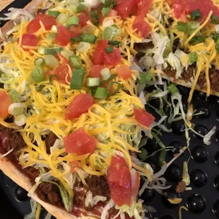 Taco pizza