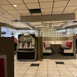 the interior of the restaurant