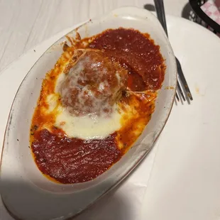 Meatball with cheese