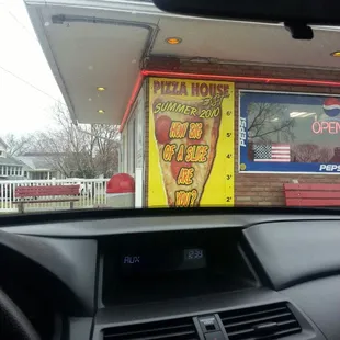 the interior of a car