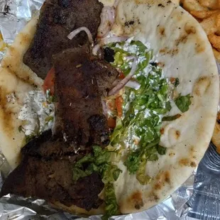 Most disgusting dried up Gyros! Thrown away!