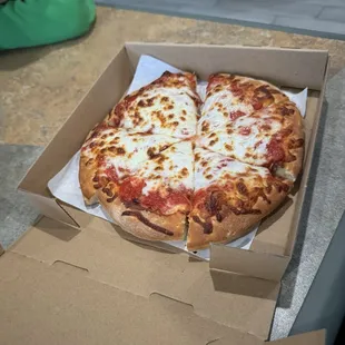 Personal Pizza &amp; Can of Soda Lunch Special