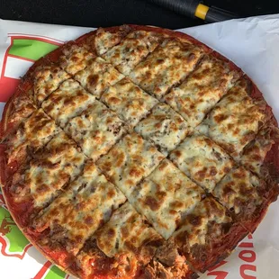 BEST PIZZA IN THE WORLD!!! Italian beef and sausage. Mmm mmm mmm.