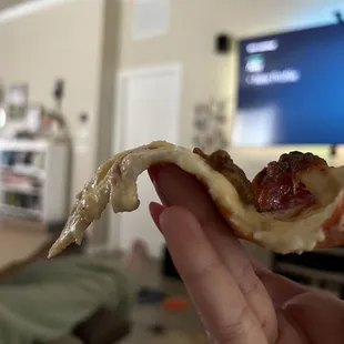 Supposed thick crust pizza