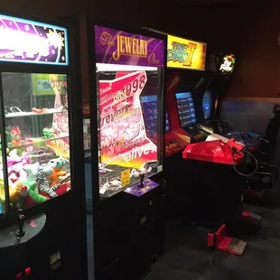 a row of vending machines