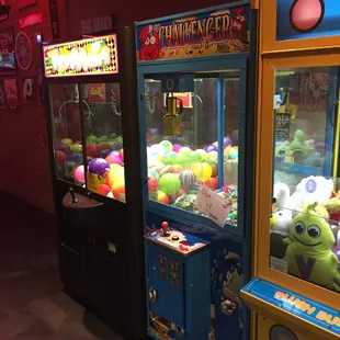 a row of vending machines