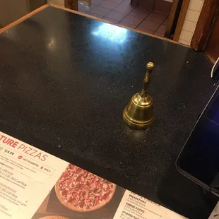 a phone on the counter