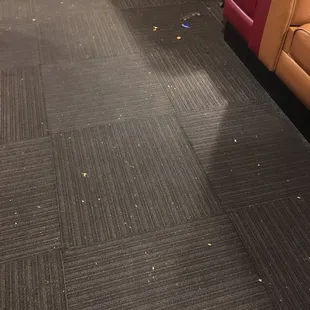 the interior of a pizza parlor