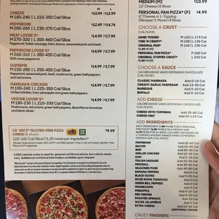 MENU (AUGUST 2018)