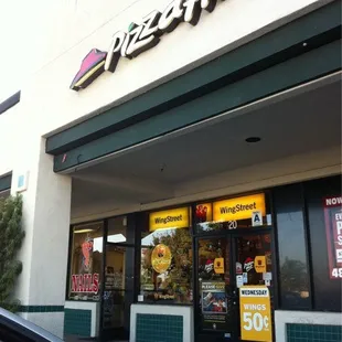 the front of the restaurant