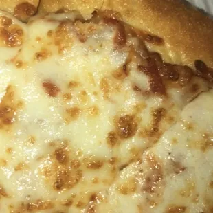 Hair in my cheese pizza