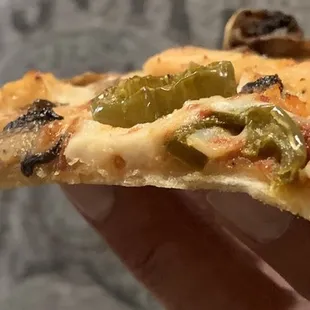 Look how thin that crust is. crispy too
