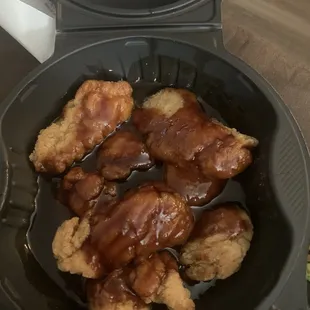 WOW....we don't want a puddle of sauce, the wings should of been fully covered and not in soup!