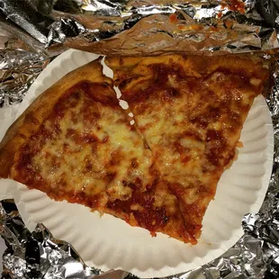 2 slices of cheese pizza... $2.60 with tax