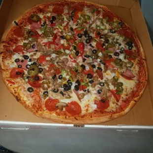 Mega with everything! No pineapple