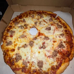 a pizza in a box
