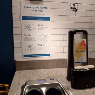 Hand sanitizer station