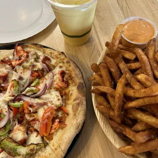 Alphonso Mango Frappe, Masala French Fries , 10" Small Tandoor-Fired Tikka