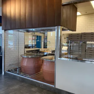 a view of the kitchen