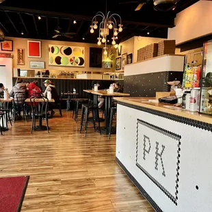 the interior of a restaurant