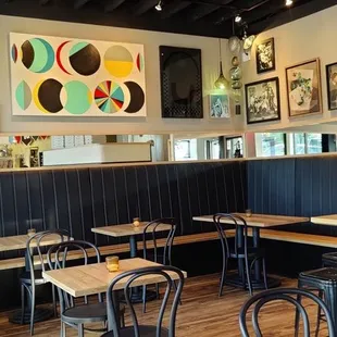 the interior of a restaurant