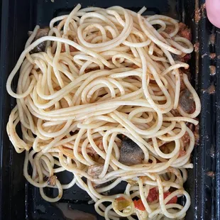 &quot;Baked&quot; spaghetti
