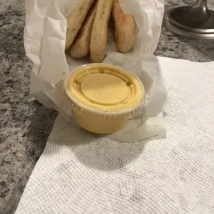 Breadsticks with cheese
