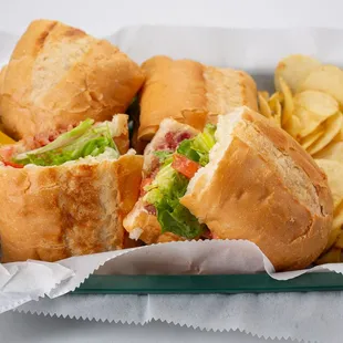 BLT Chips and Pickle. mayo on the side