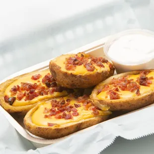 Potato Skins with side of  Sour Cream