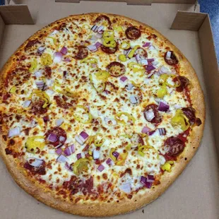 Greek pizza