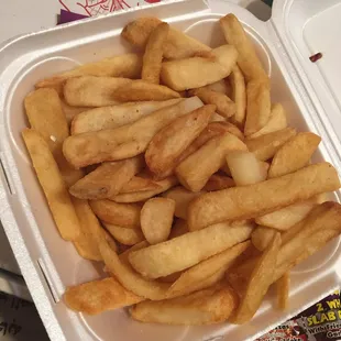 Fries, not too bad- kinda soggy