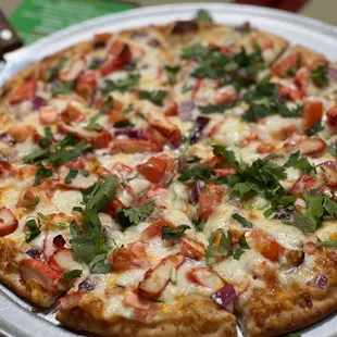 Chicken tikka pizza was bomb