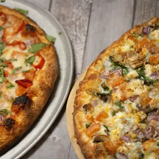 Our chicken tikka (left) and paneer tikka (right)