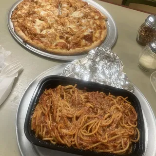 Spaghetti Bolognese Pizza