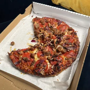 Personal Carnivore Pizza