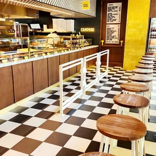 interior, sushi and sashimi