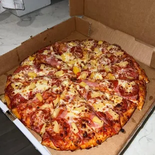 a pizza in a box