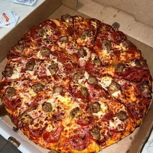 a pizza in a box