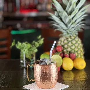 Mule: vodka, ginger beer, &amp; lime juice